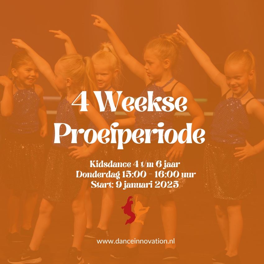 Kidsdance, proefperiode, de lier, dance innovation, kinderen, dansen, westland